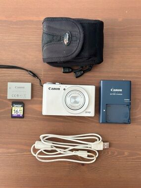 Canon PowerShot S110 12.1MP 5x Zoom Digital Compact Camera White Made in Japan